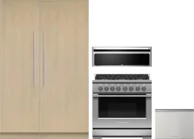 5 Piece Package Includes Refrigerator, Freezer, Range, Hood And Dishwasher